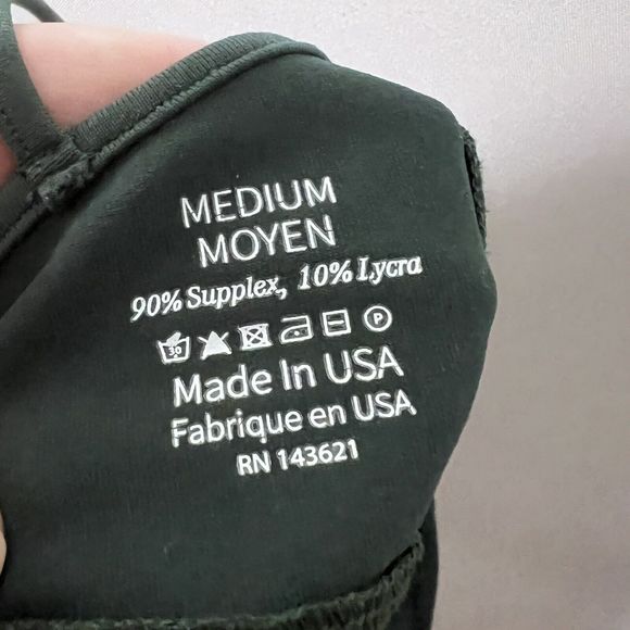 Live the Process Women's Corset Bra & 7/8 Leggings Set Green Medium - Picture 10 of 10